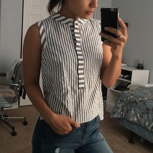 Grey & white Milly Top